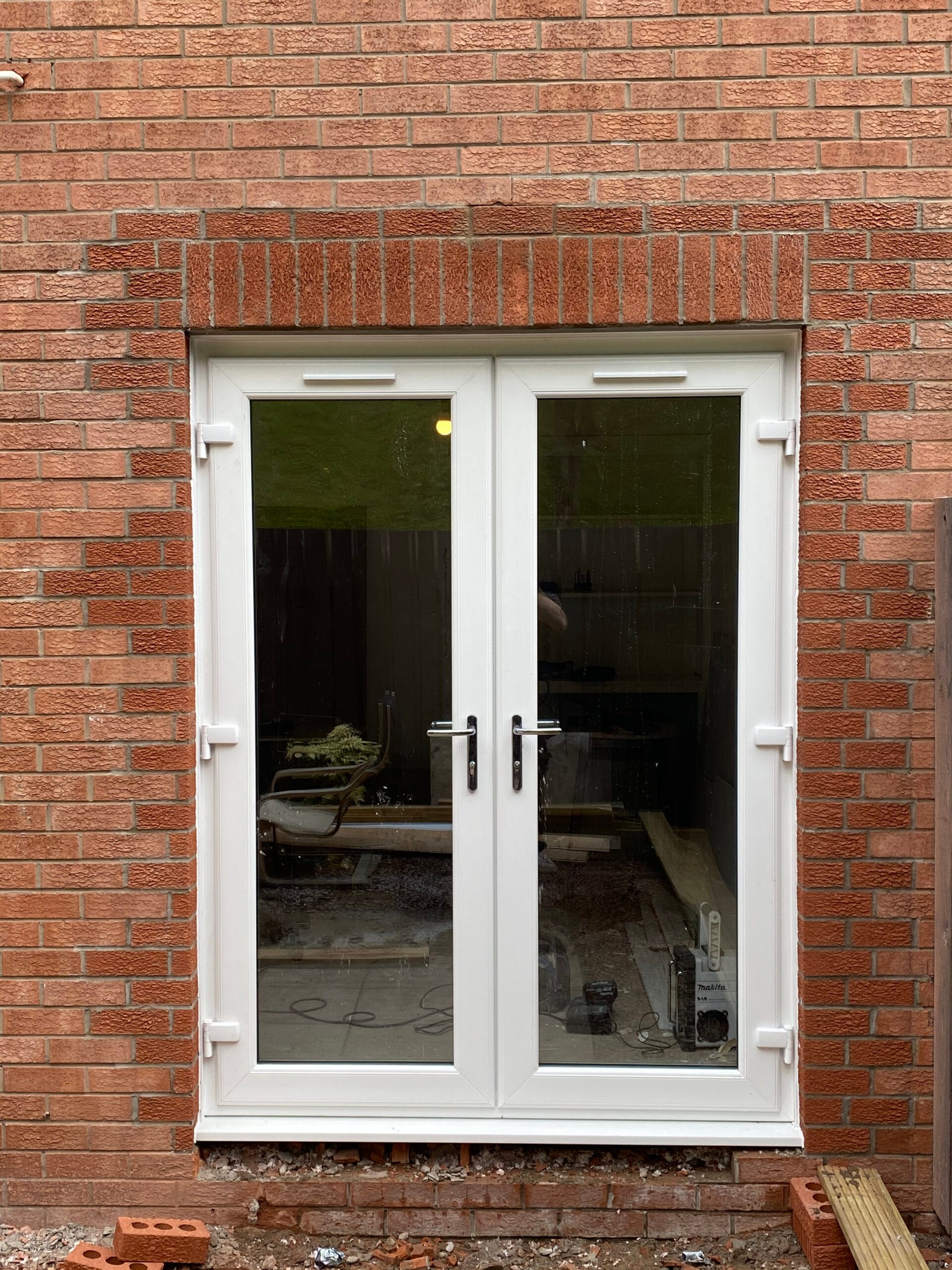 French doors letting natural light into a Scottish home