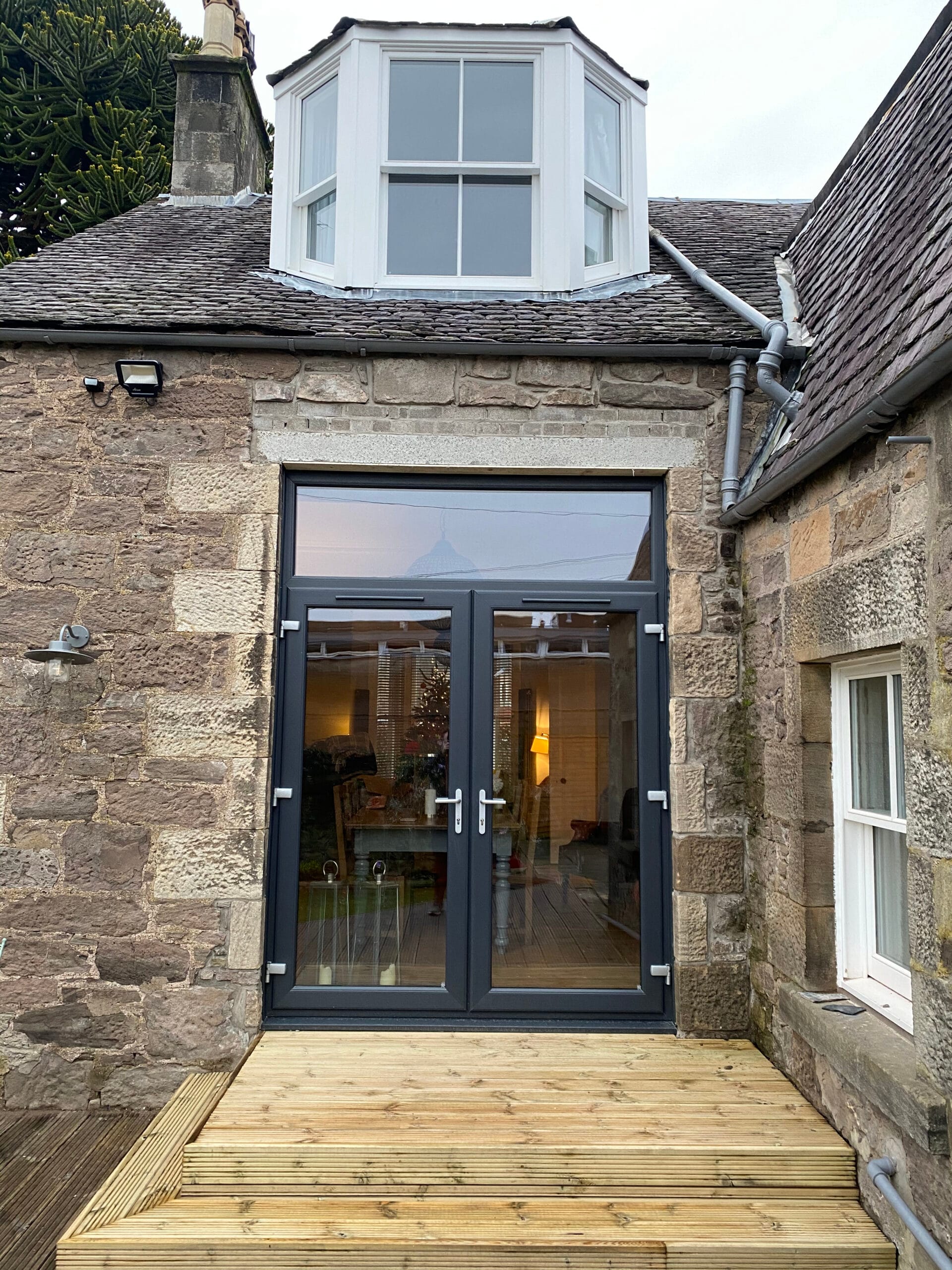 Secure French doors with multi-point locking