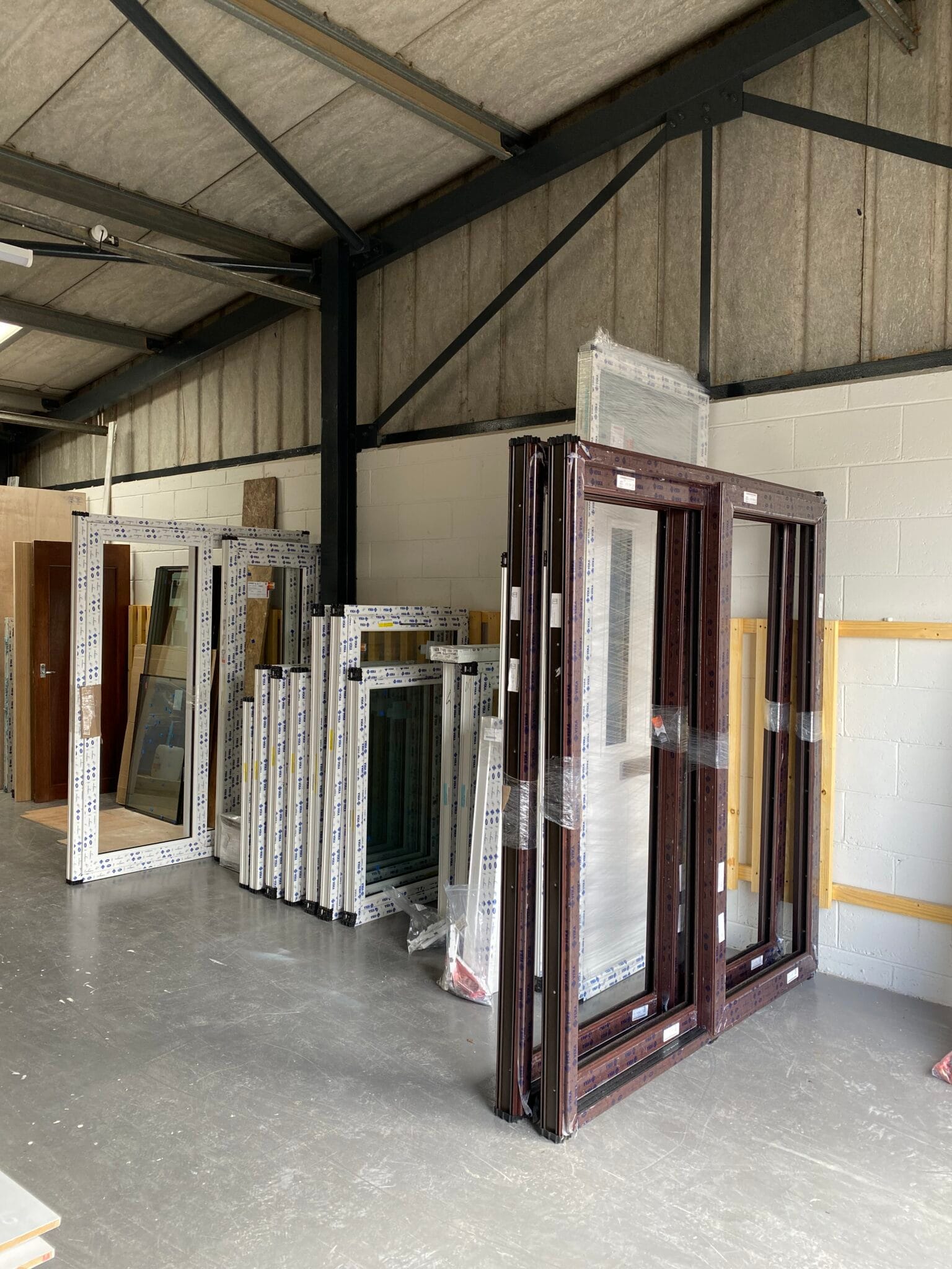 Windows and doors stocked at the NuView Stirling showroom