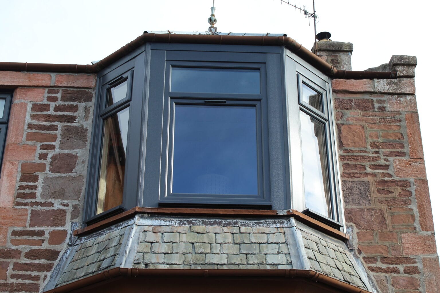 Aluminium windows on display at the NuView showroom