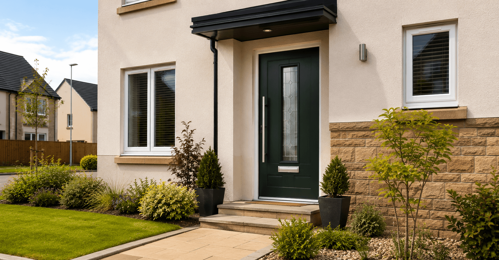 Aspen range Irish Oak composite front door