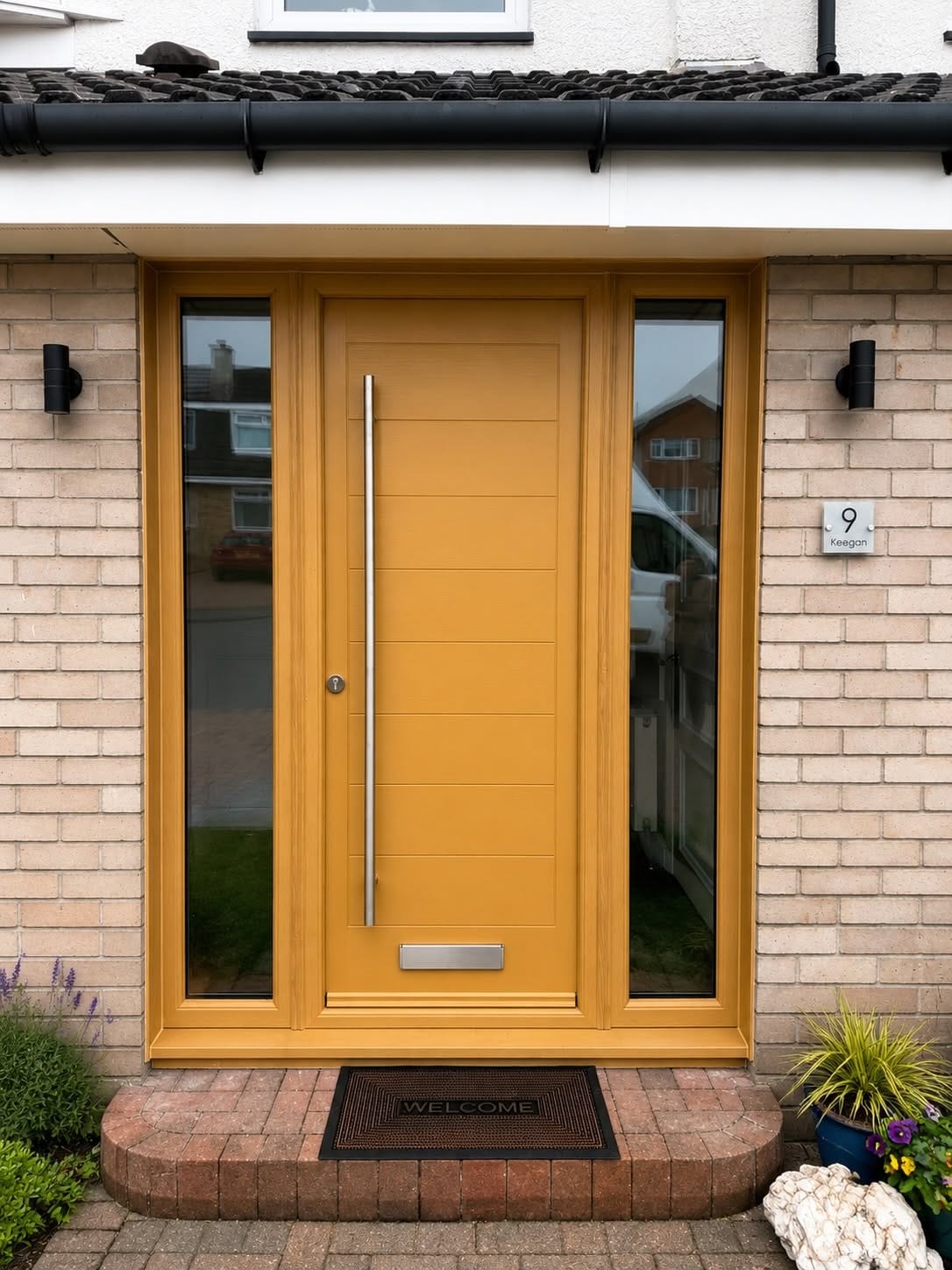 Irish Oak composite door installed in Clydebank