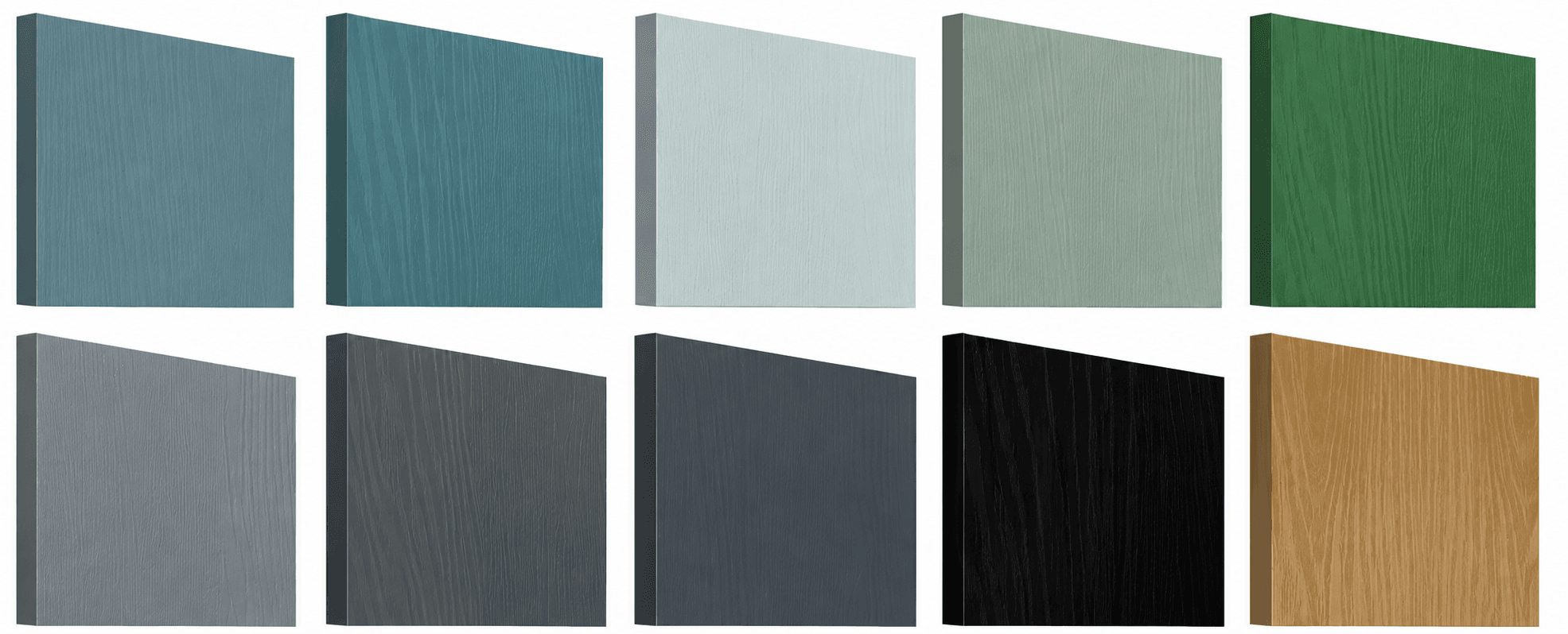 NuView online door designer tool - composite door colour swatches