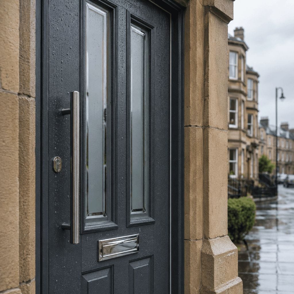 Composite door in a VEKA Halo frame fitted by NuView