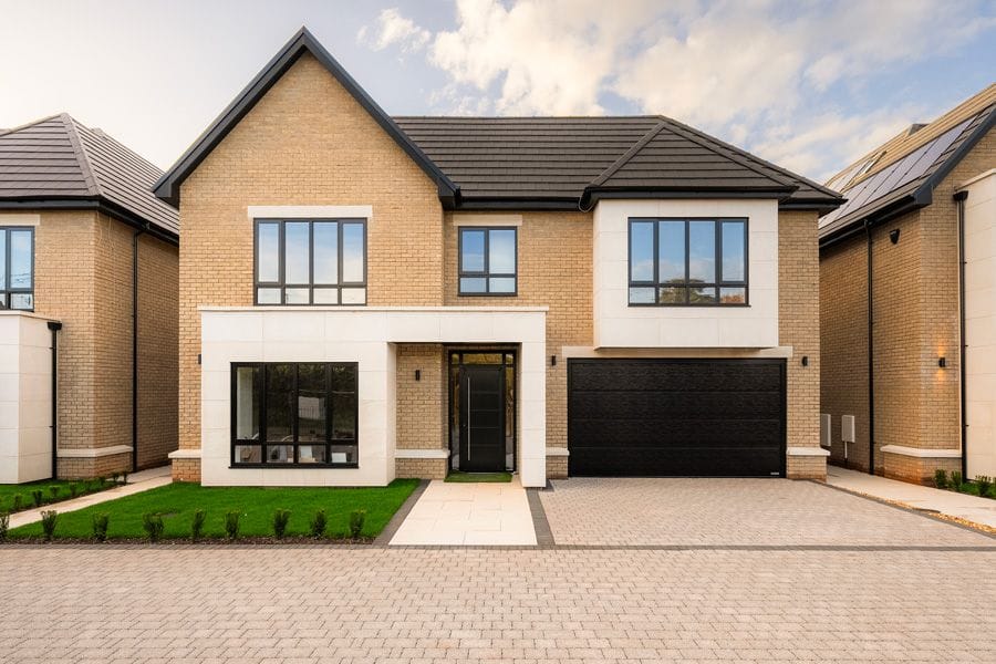 Aluminium windows on a new-build house