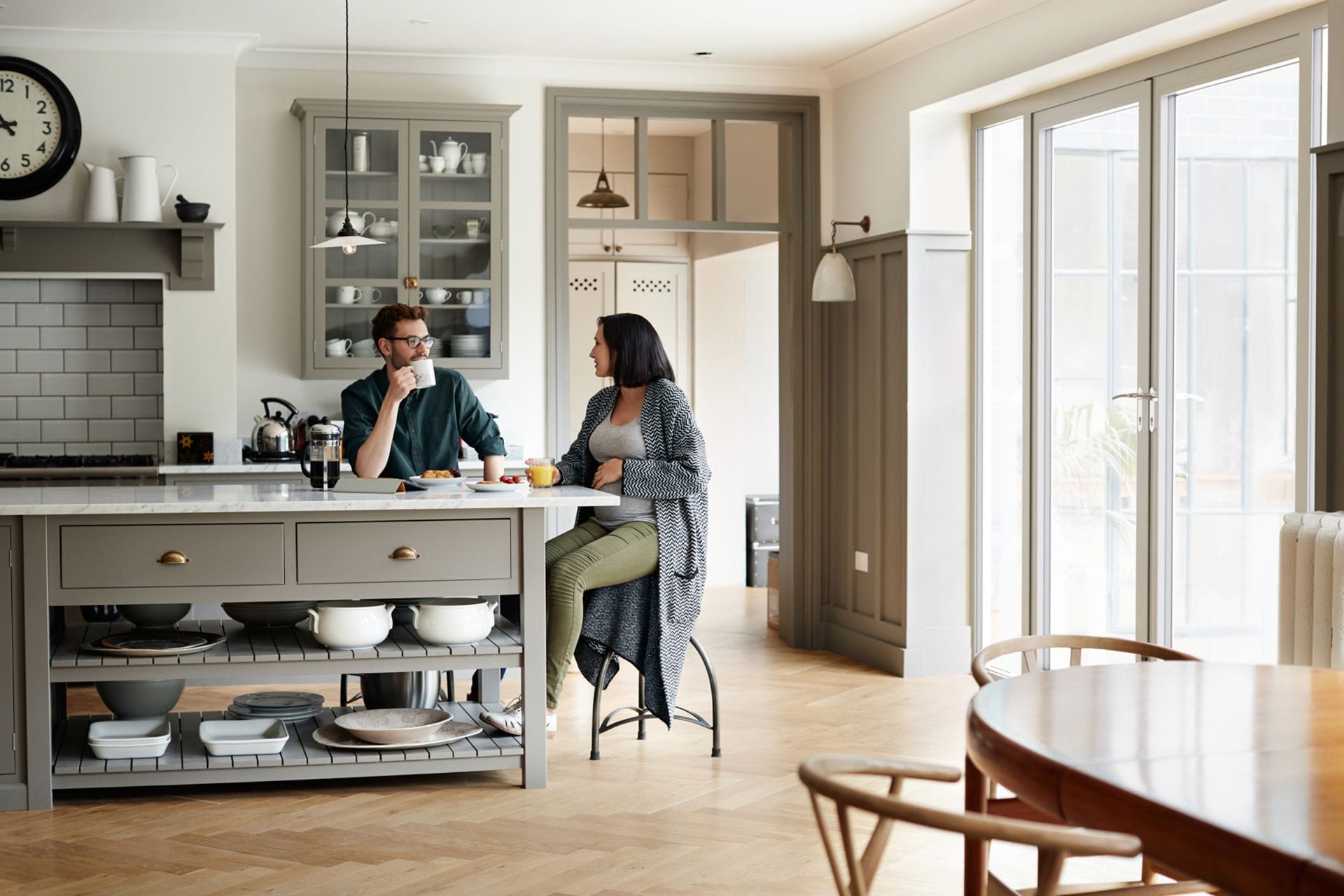 Sheerline Prestige aluminium French doors