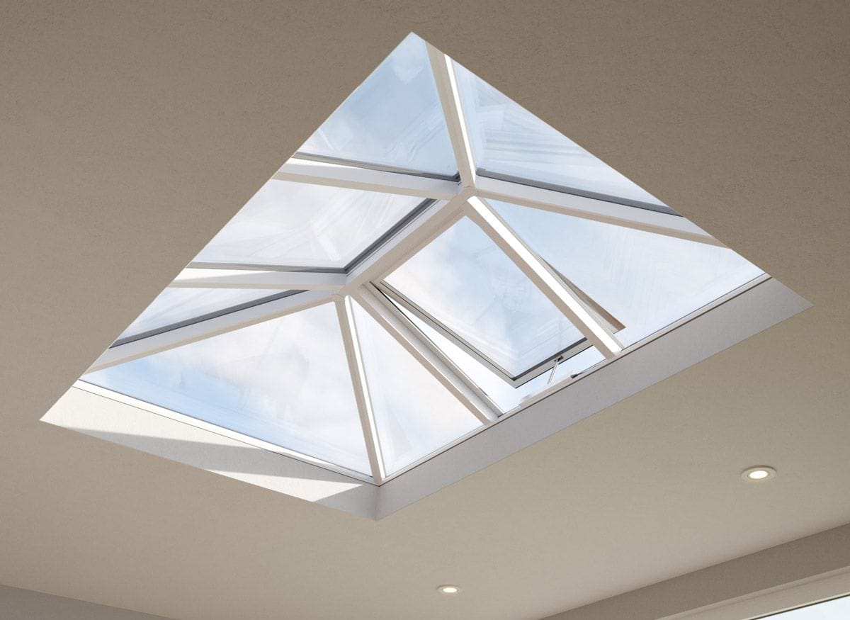 Looking up through a Sheerline S1 roof lantern